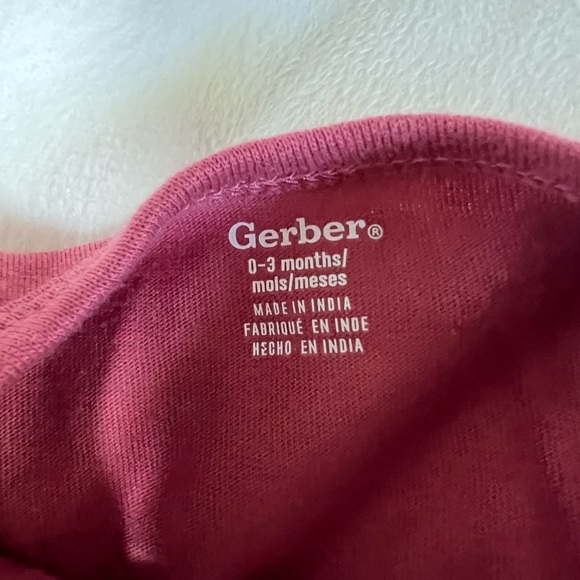 Gerber girl  bundle 3 One Pieces - Rose‎ and Blush - Picture 2 of 5